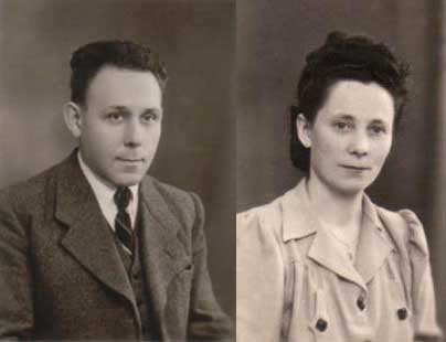 Louis et Mariette en 1947